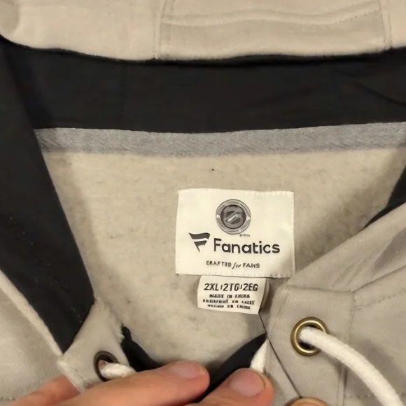 Fanatics Vegas Golden Knights NHL Hockey Black/Gray LaceUp Hoodie Mens Size XXL - Picture 8 of 10